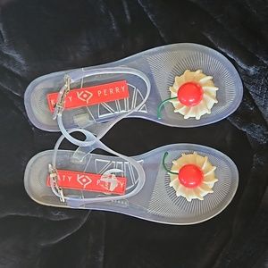 Katy Perry clear jelly shoes  approx 7.5